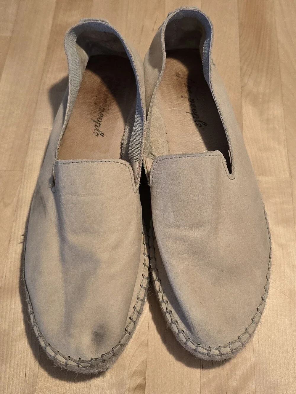 Free People Laurel Canyon Leather Espadrilles Size 40